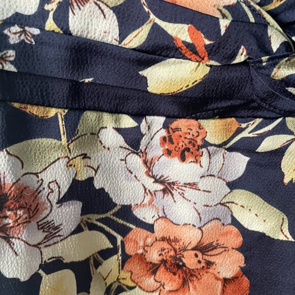 NWT Lulus My Favorite Day Navy Blue Floral Print Midi Dress - Picture 9 of 9